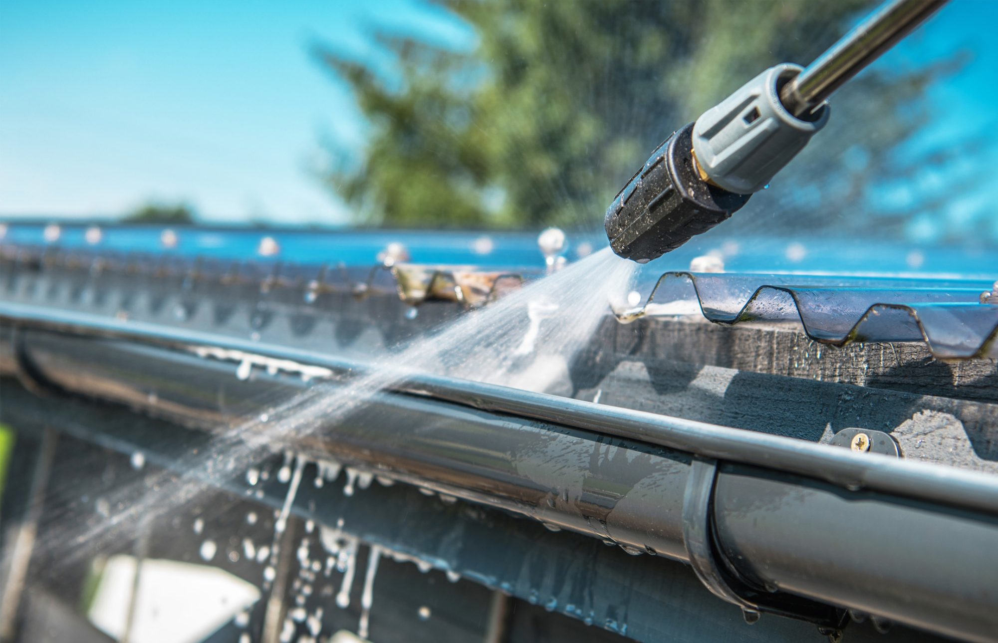 Lowes Group team providing gutter cleaning in Southampton